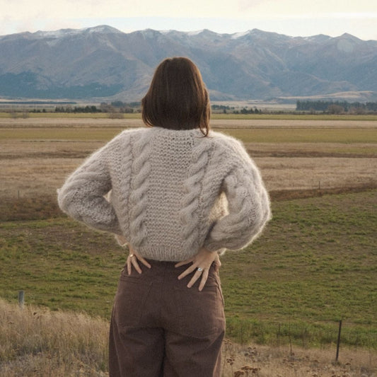 Cable Cardigan - Oatmeal