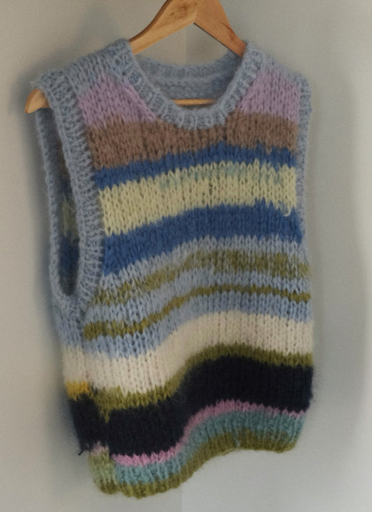 Ugly Vest - Scrap Yarn