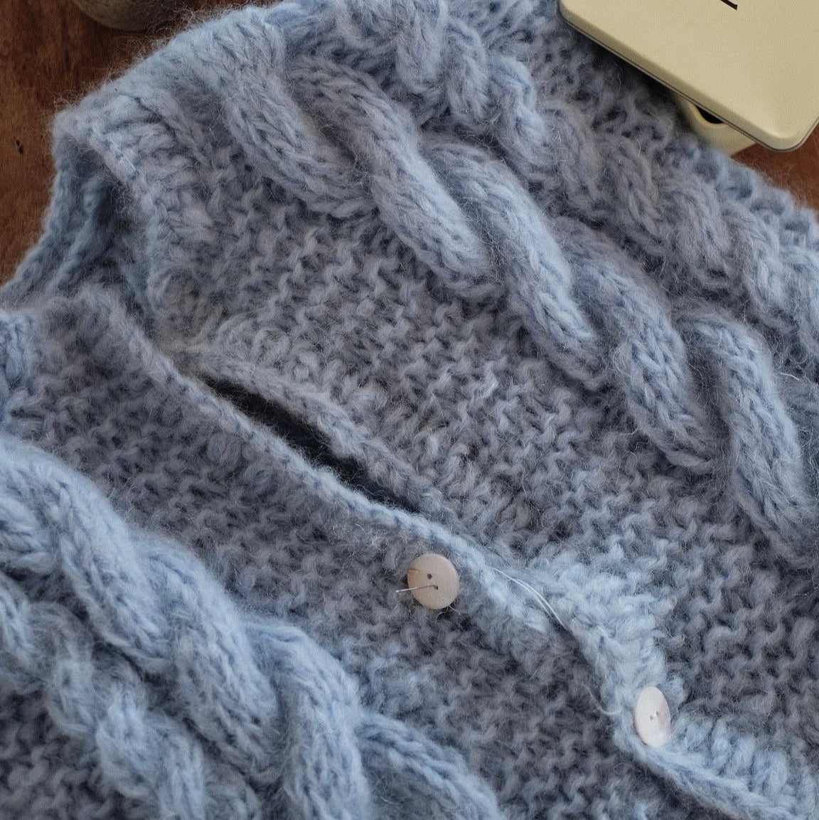 Cable knit Cardigan Knitting Pattern
