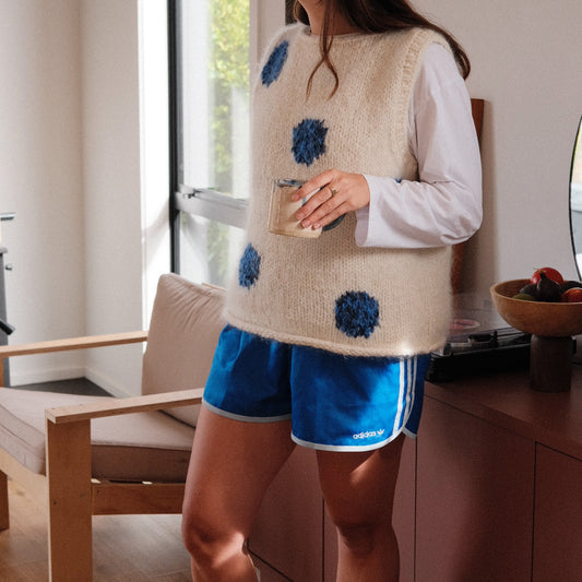 Polka Dot Vest Knitting Pattern
