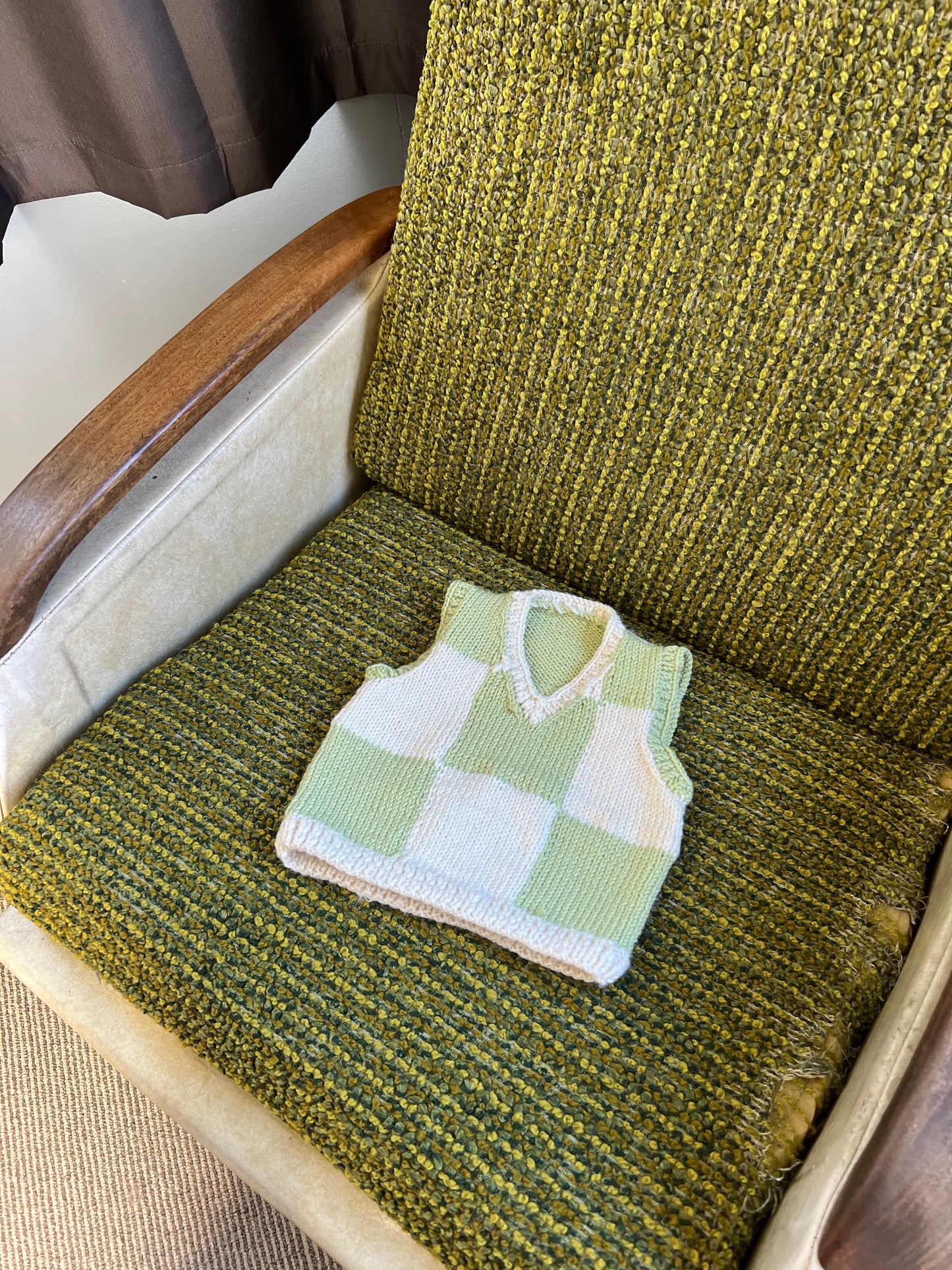 Checkered Baby Vest