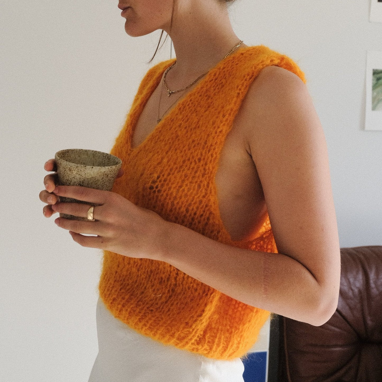 v-neck vest knitting pattern
