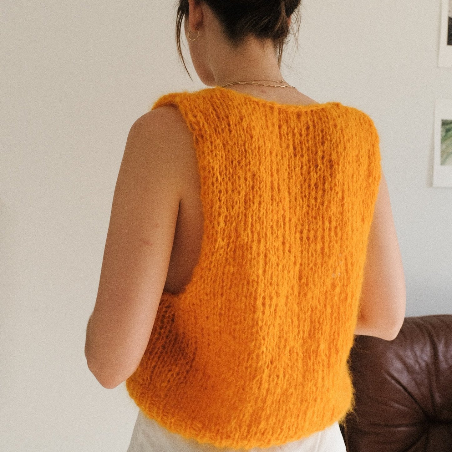 v-neck vest knitting pattern