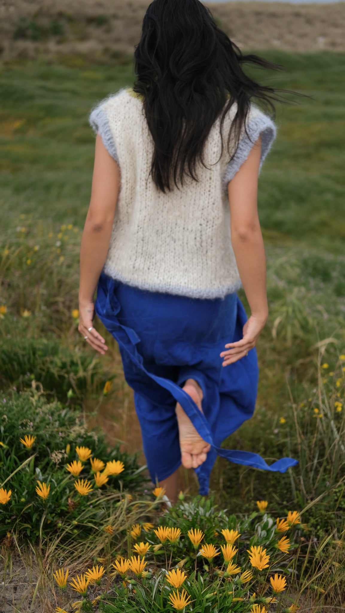 Boyfriend V-Neck Vest Knitting Pattern Only