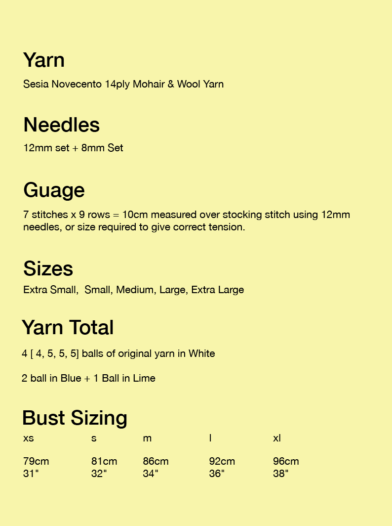 Boyfriend V-Neck Vest Knitting Pattern Only