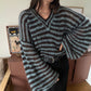 Jumbo V-Neck Sweater Pattern