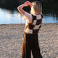 Checkered Vest Knitting Pattern