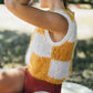 Checkered Vest Knitting Pattern