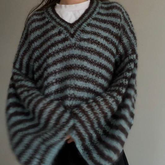 Jumbo V-Neck Sweater Pattern