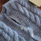 Chunky Mohair Cable Cardigan