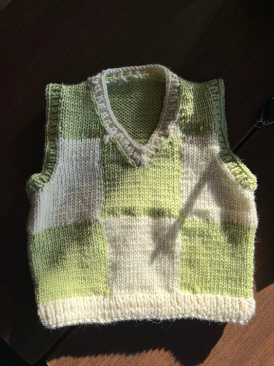 Checkered Baby Vest