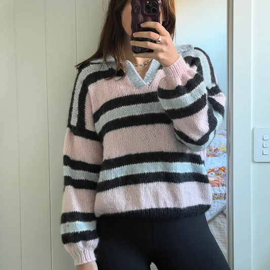 Polo Sweater Knitting Pattern