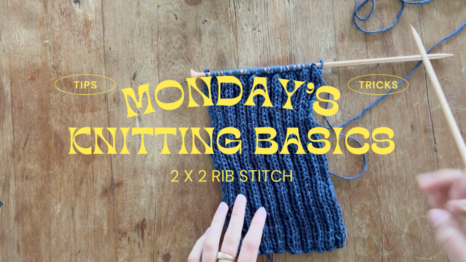 How to 2x2 Rib Stitch – mondayjournal