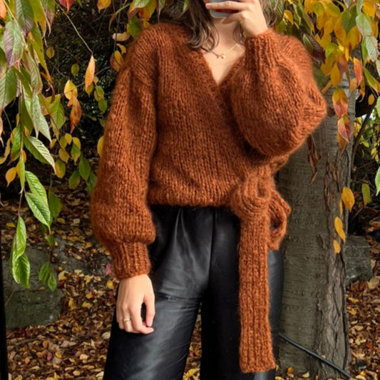 Wrap Around Cardigan Knitting Pattern