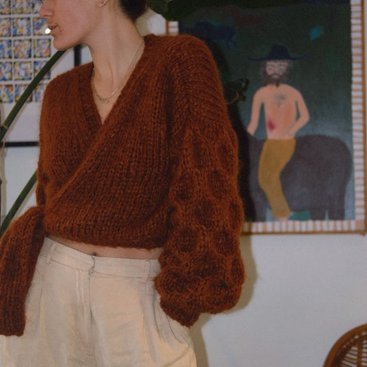 Wrap Around Cardigan Knitting Pattern