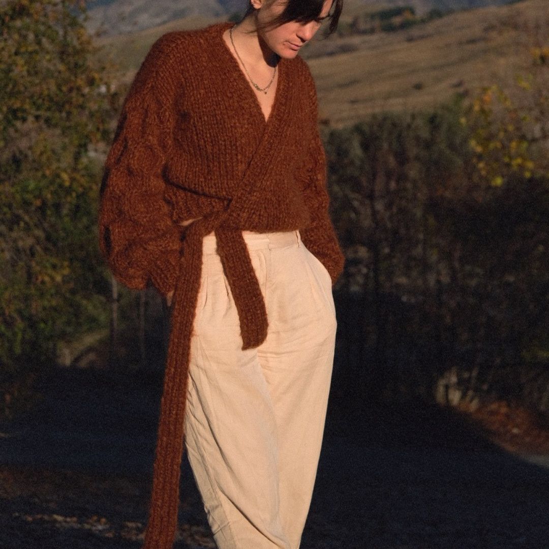 Wrap Around Cardigan Knitting Pattern