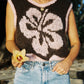 Hibiscus Vest Knitting Pattern Only