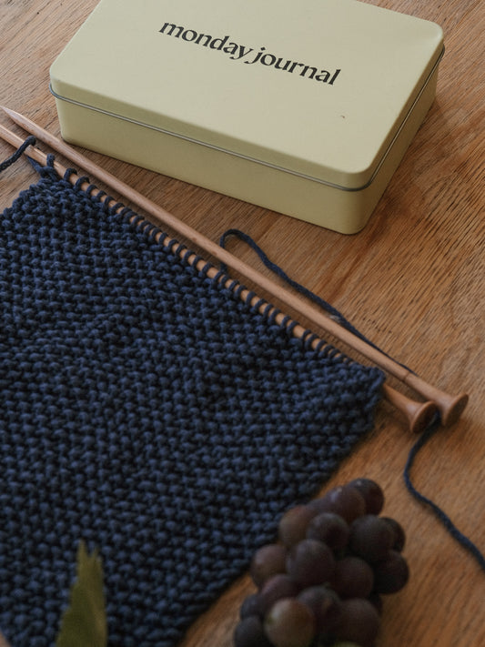 Rustic Facecloth Knitting Kit